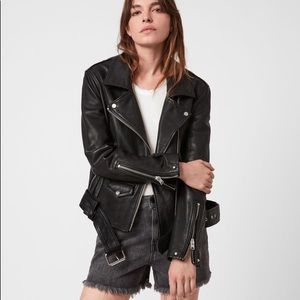 All Saints Oversized Biker Jacket